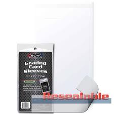 100 Count BCW Resealable Graded Card Sleeves